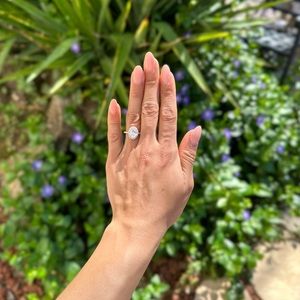 2.72 Carat Moissanite Diamond Ring NEW